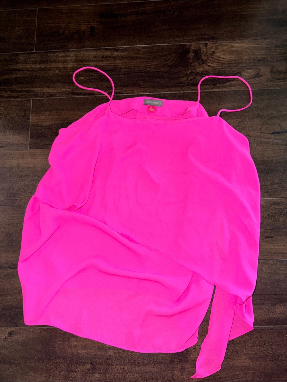 Vince Camuto Bright Hot Pink Layered Spaghetti-Strap Camisole